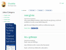 Tablet Screenshot of chutkila.com